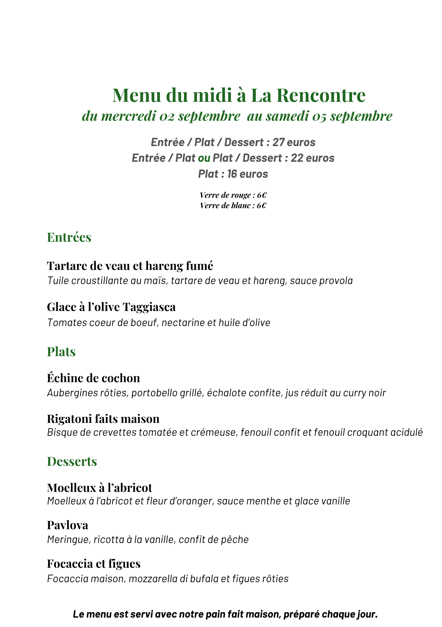 <p style="text-align:center"><strong>Menu du midi</strong></p>
